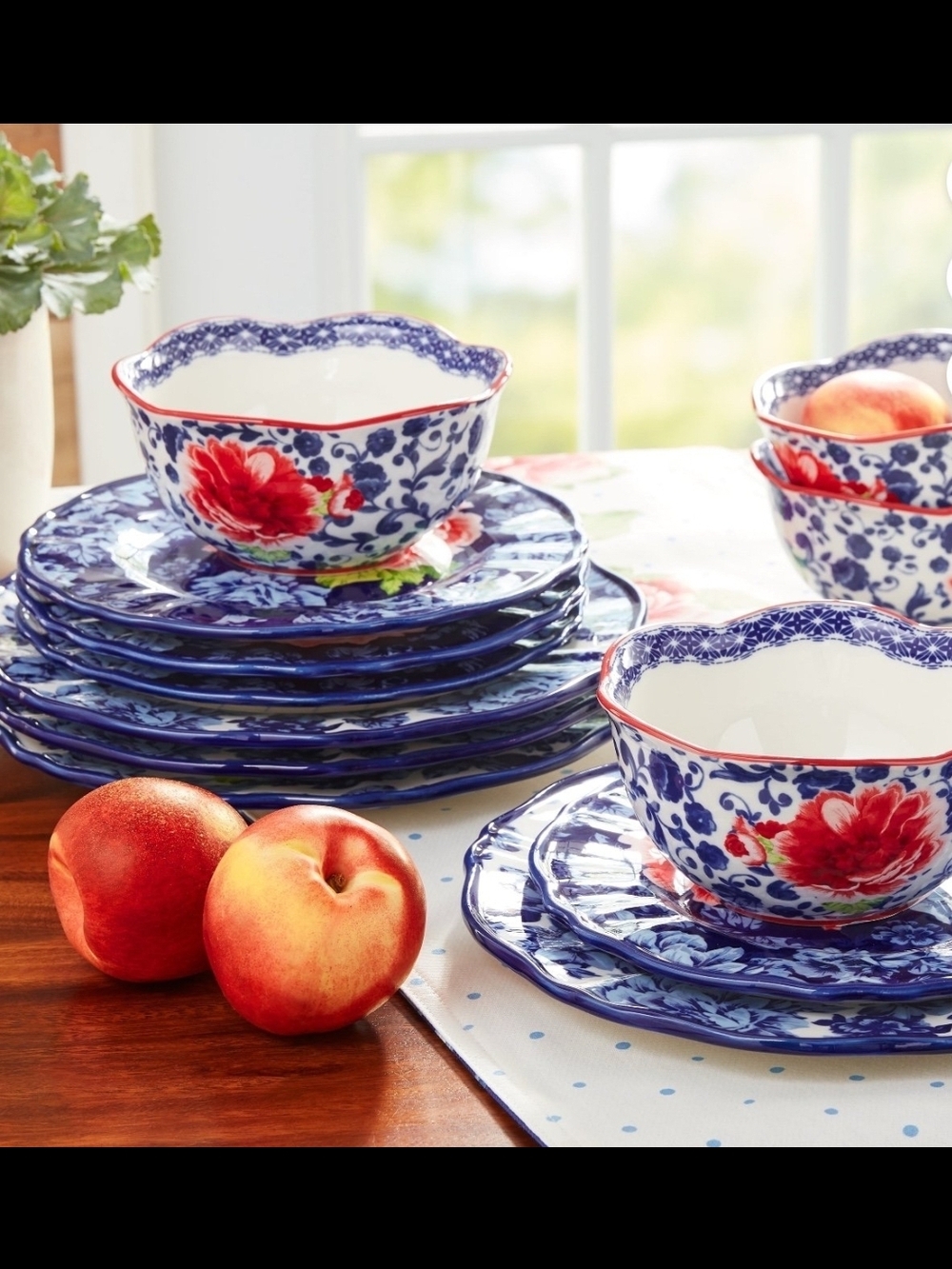 VHTF Pioneer Woman Heritage Floral 12pc Dinnerware Set NIB